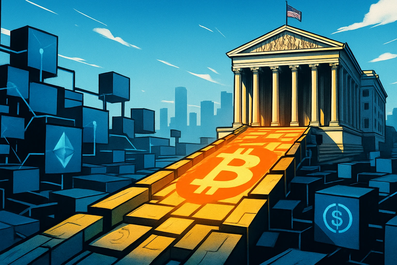 यूएस सीएफटीसी ने डेरिवेटिव अनुबंधों के लिए मार्जिन और संपार्श्विक के रूप में बीटीसी, ईटीएच और यूएसडीसी जारी करने की घोषणा की।